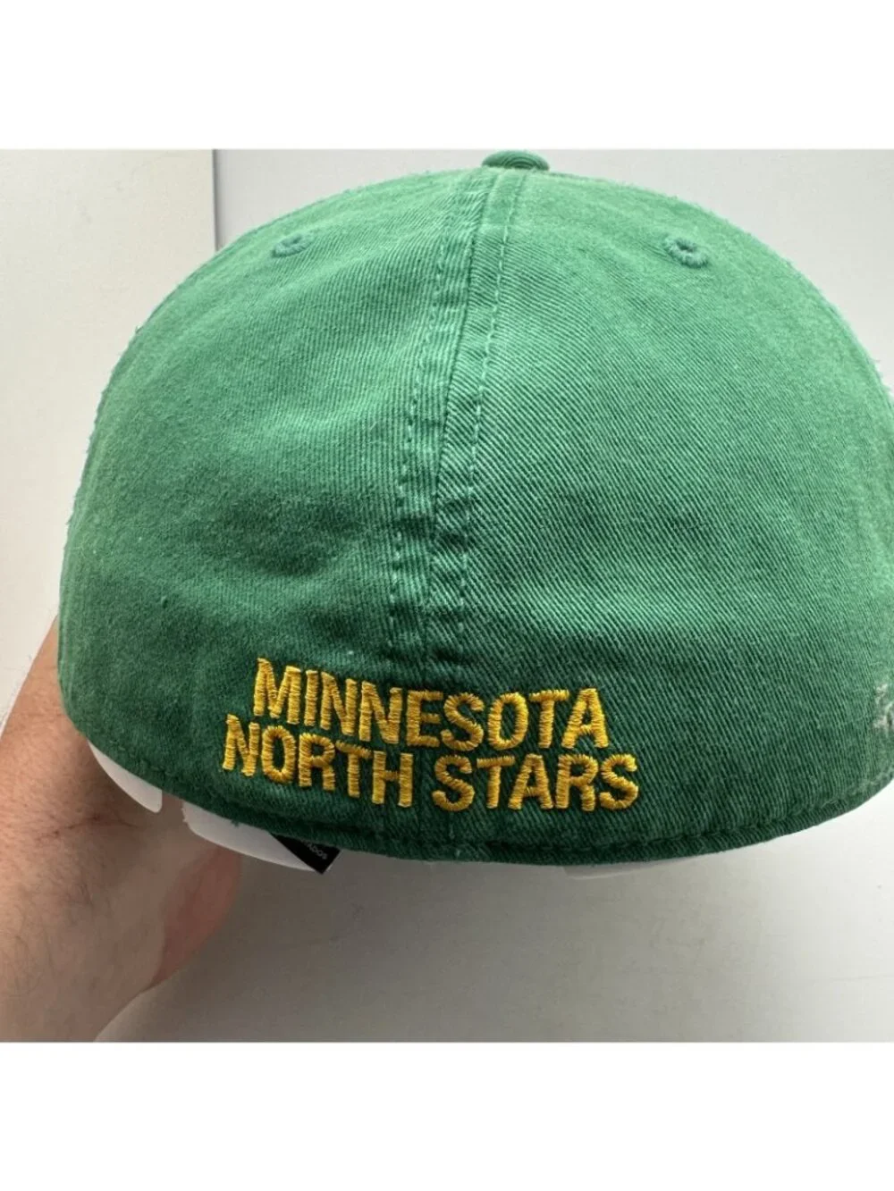 Vintage Minnesota North Stars Hat Cap Large '47 Brand Green Fitted NHL Hockey